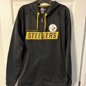 Majestic brand Pittsburgh Steelers zip up hoodie size XL